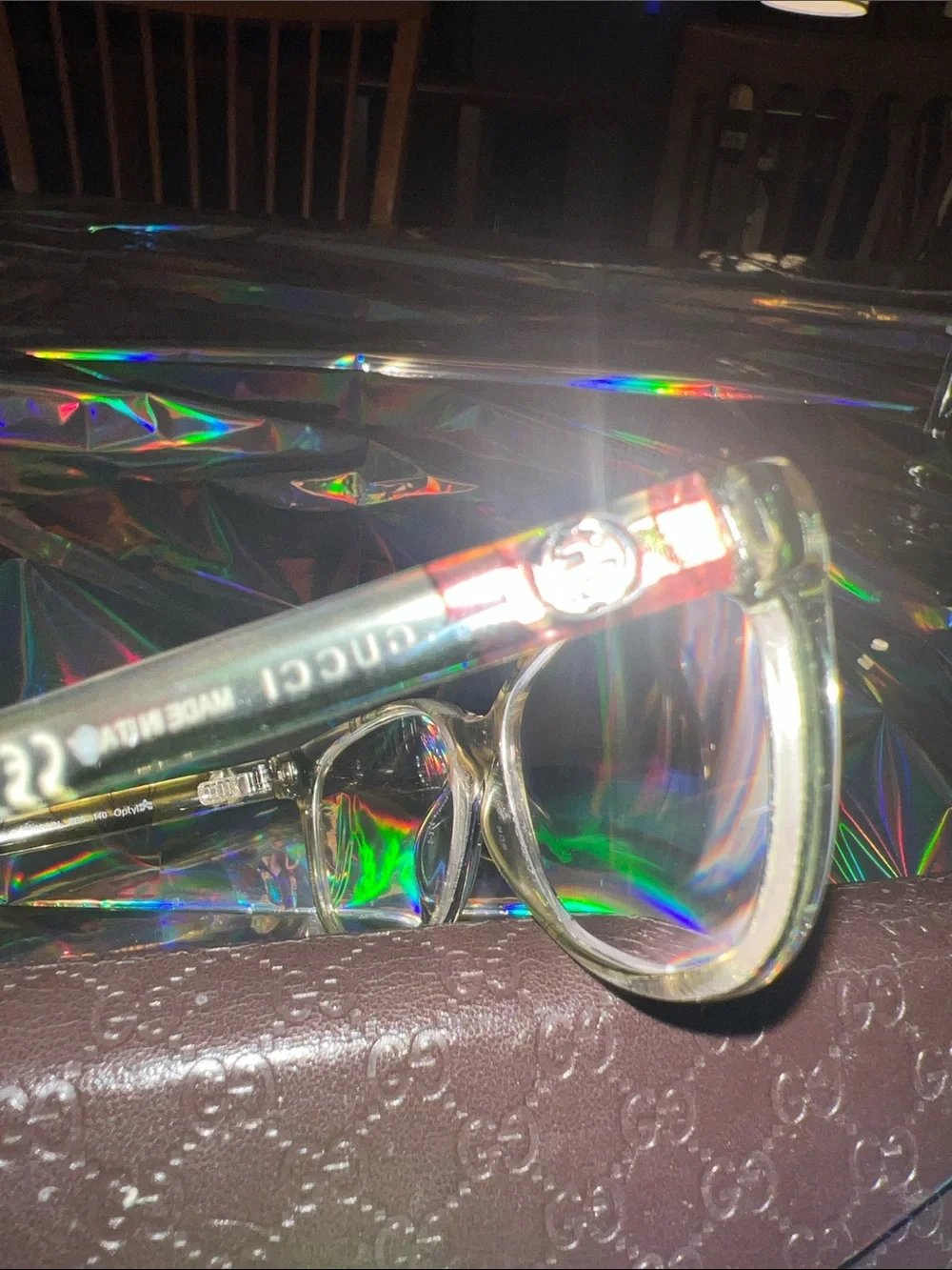 Gucci Floral Optical Glasses with Branded Case